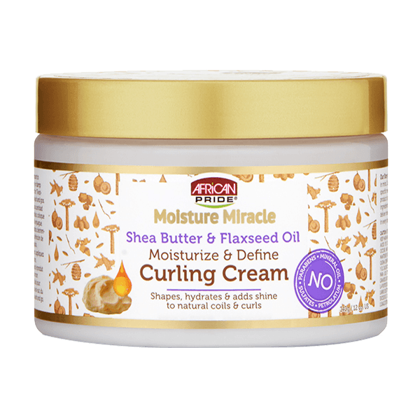 African Pride Moisture Miracle Shea Butter & Flaxseed Oil Curling Cream